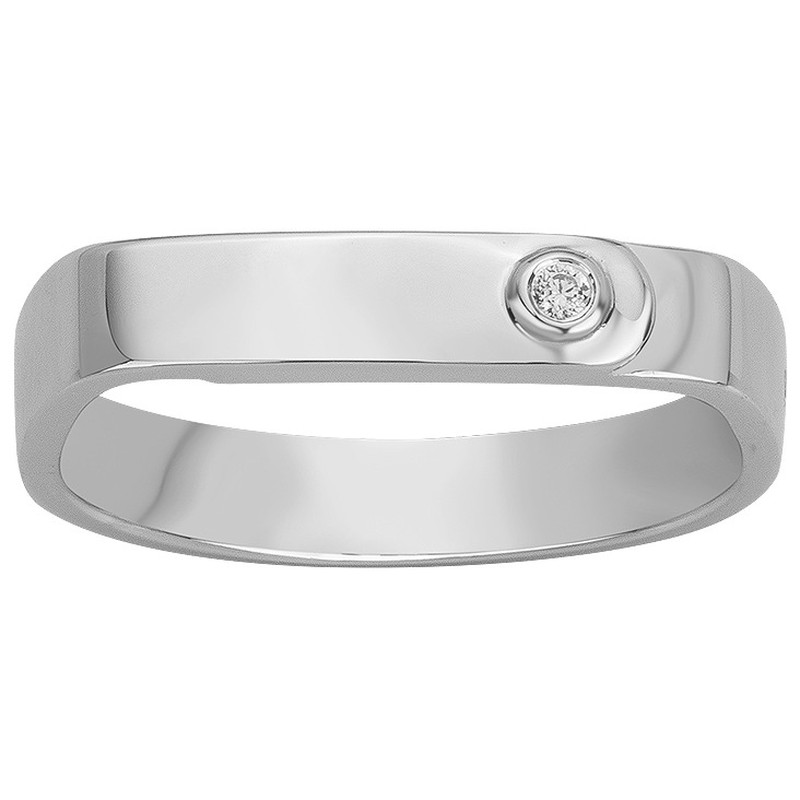 Bague argent 925 millièmes rhodié Femme La Garçonne Diamant
