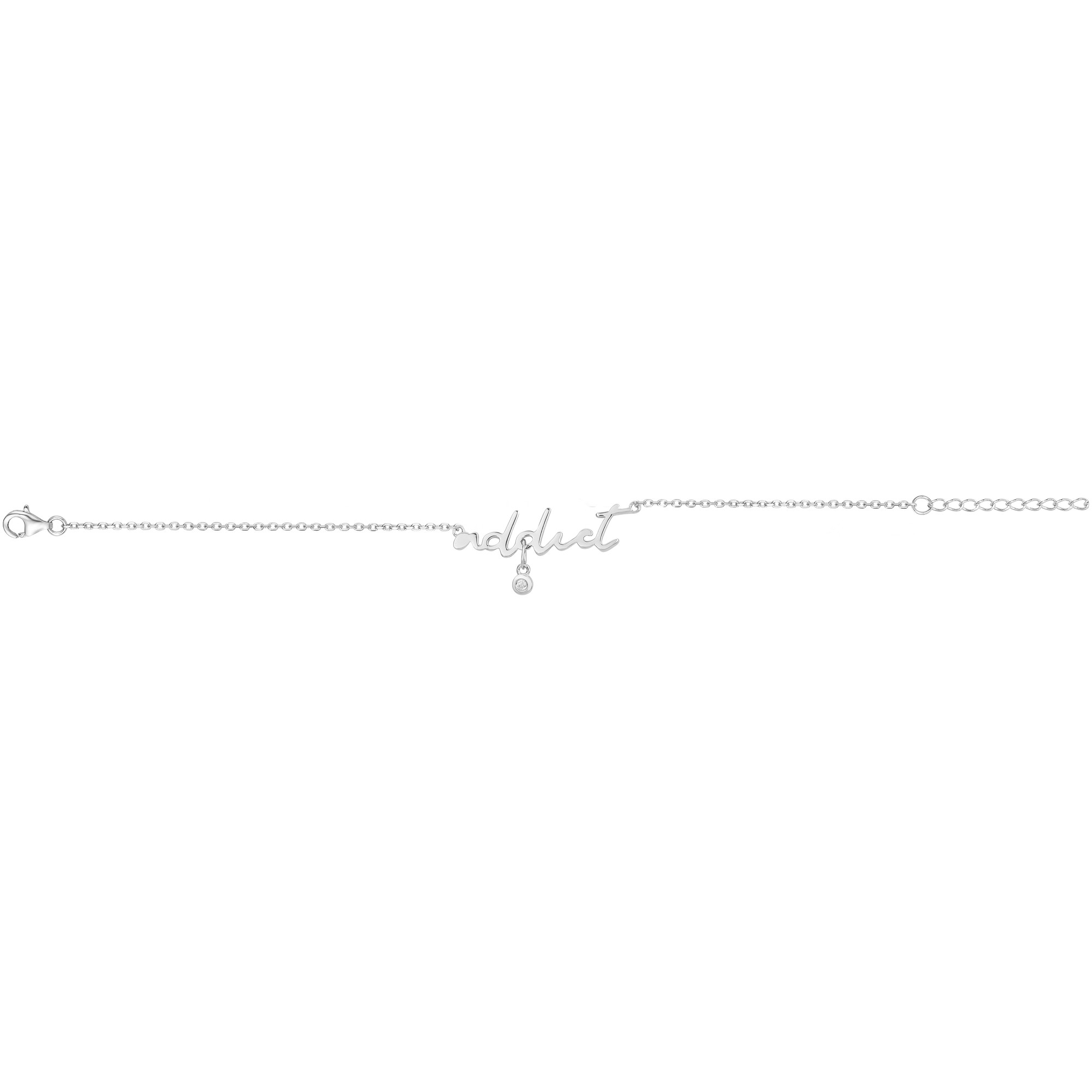 Bracelet argent 925 millièmes rhodié Femme La Garçonne Diamant