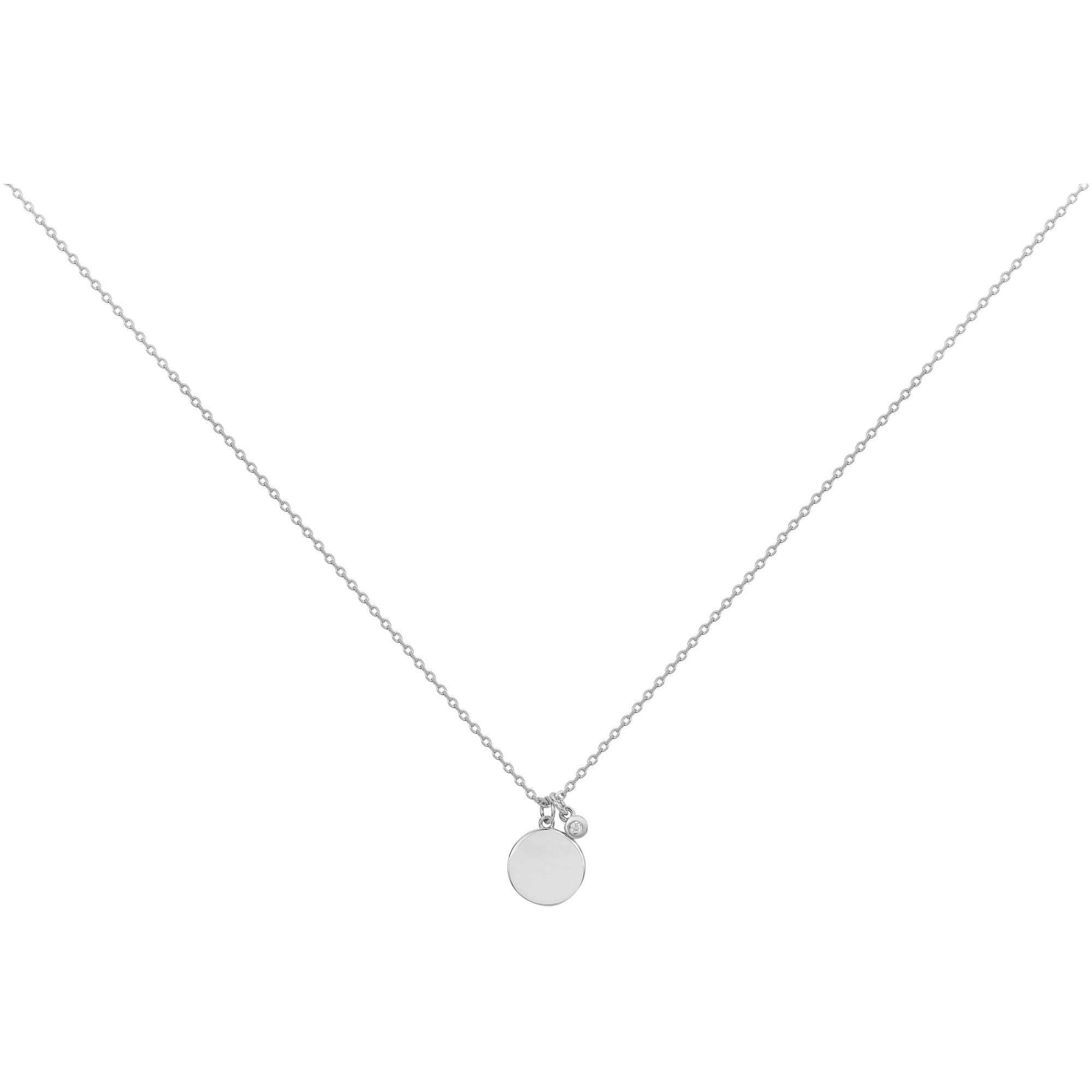 Collier argent 925 millièmes rhodié Femme La Garçonne Diamant