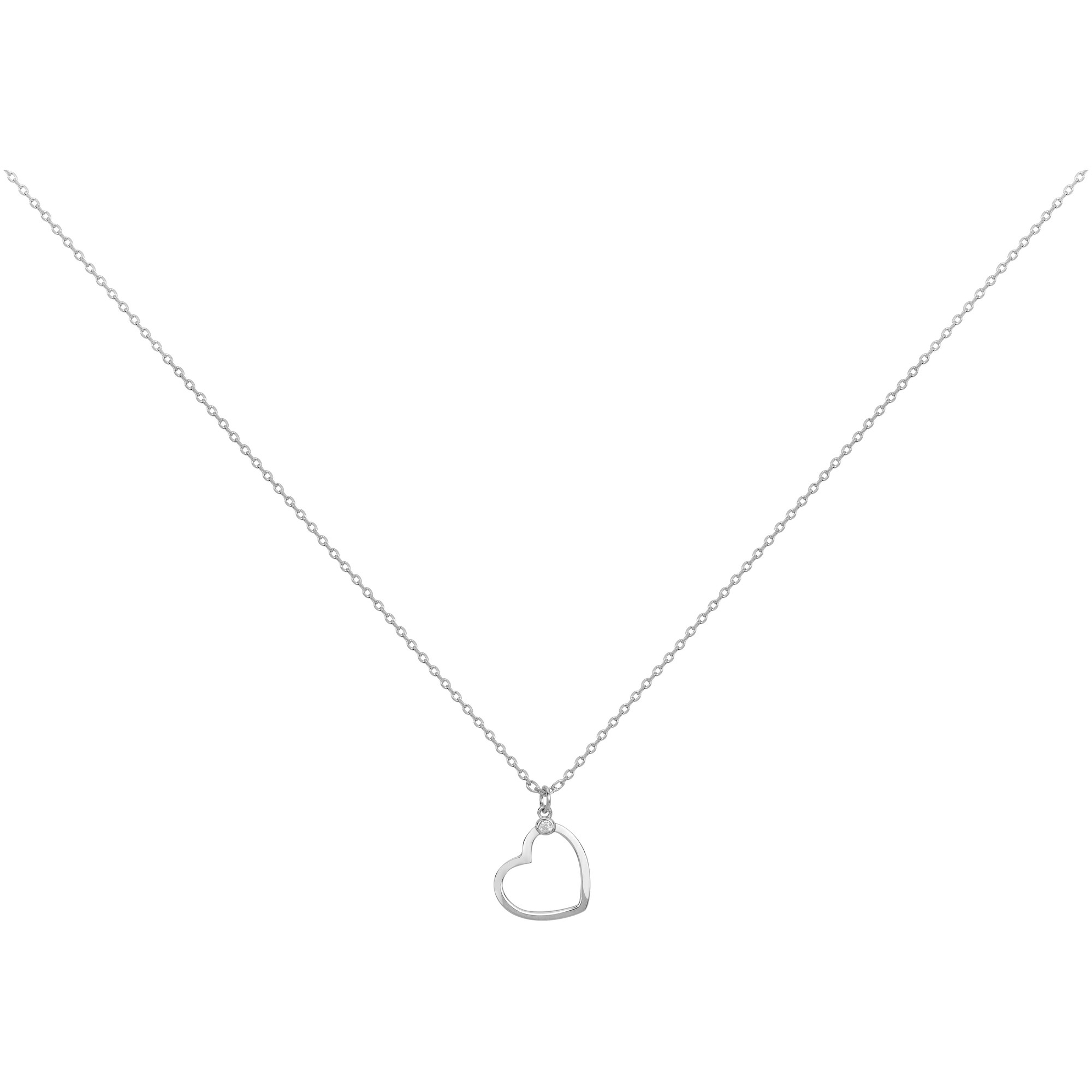 Collier argent 925 millièmes rhodié Femme La Garçonne Diamant