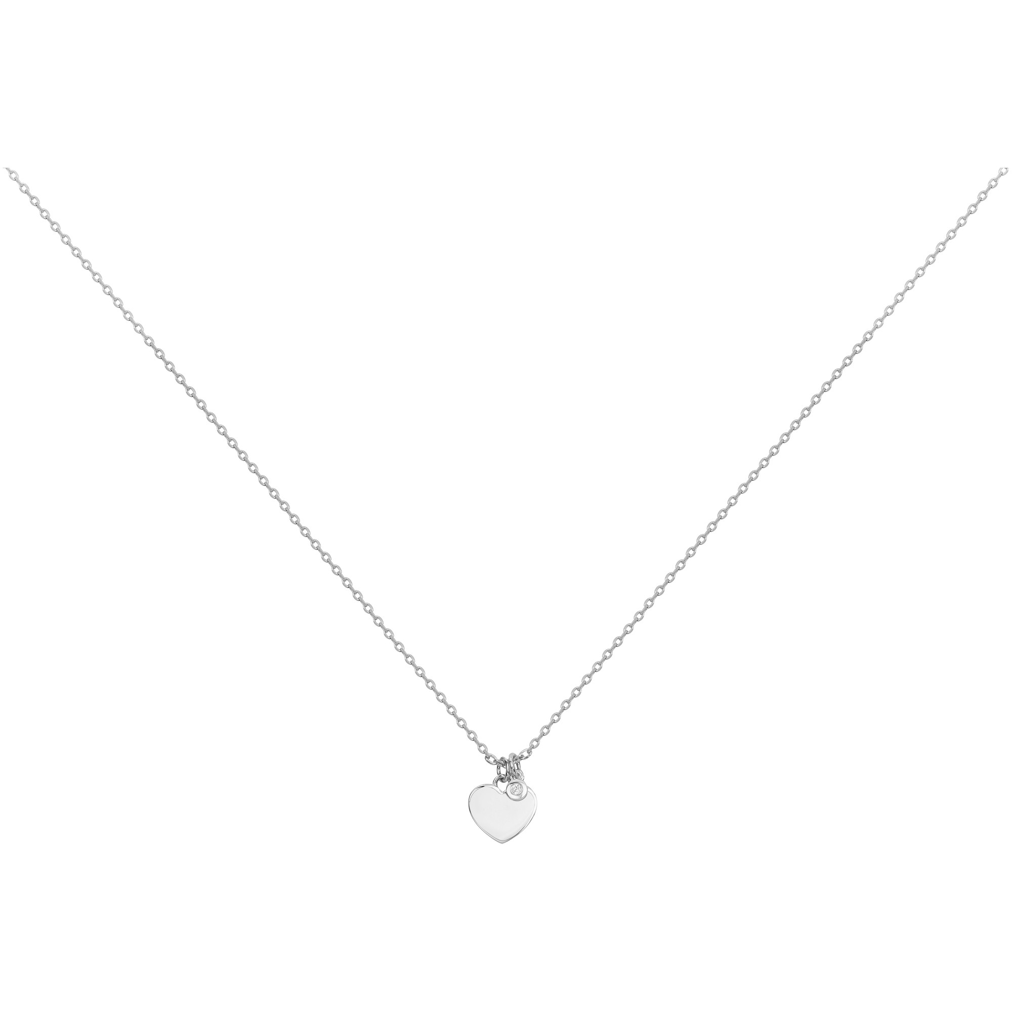 Collier argent 925 millièmes rhodié Femme La Garçonne Diamant