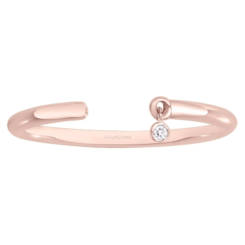 Bague plaqué or 750 millièmes Femme La Garçonne Diamant