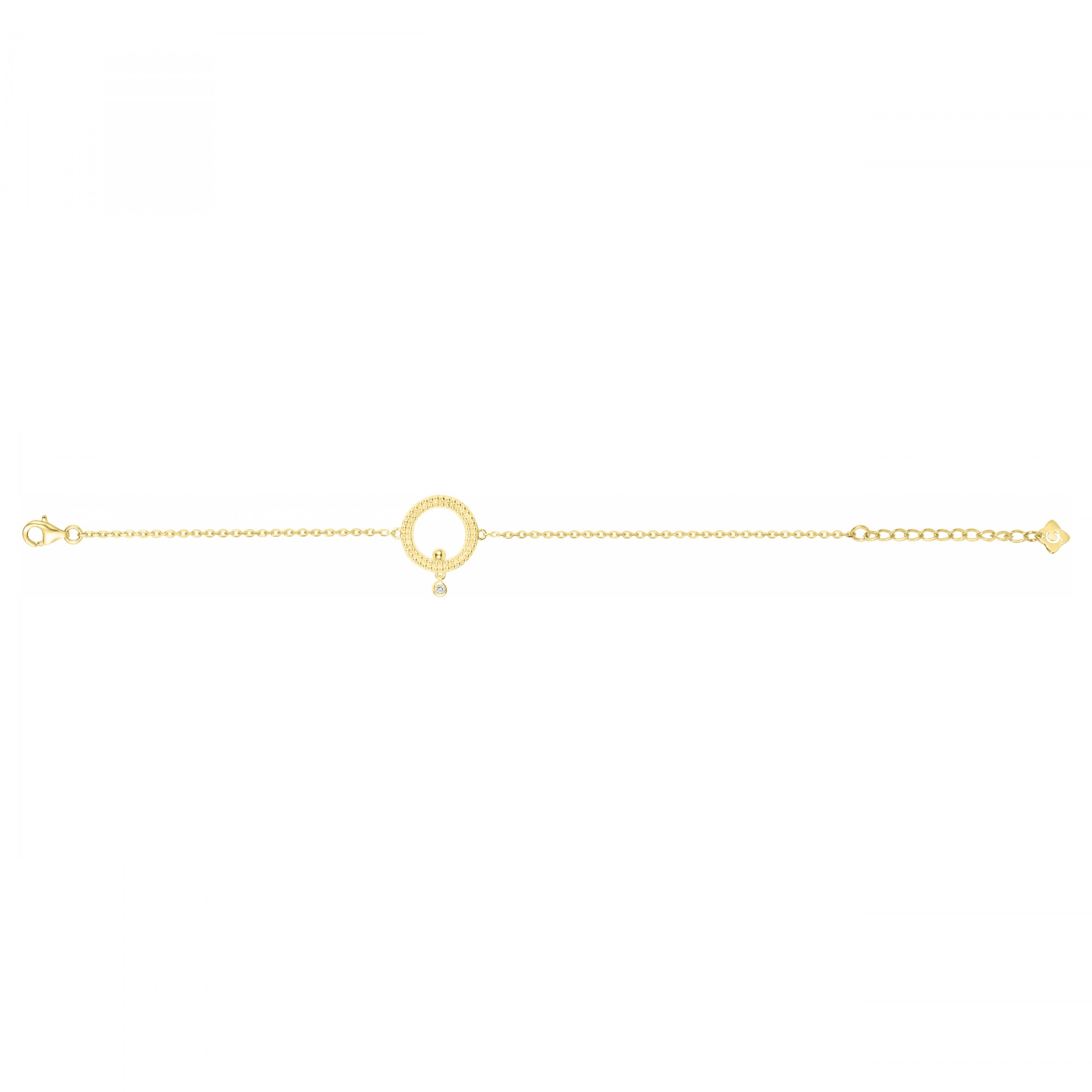 Bracelet plaqué or 750 millièmes Femme La Garçonne Diamant
