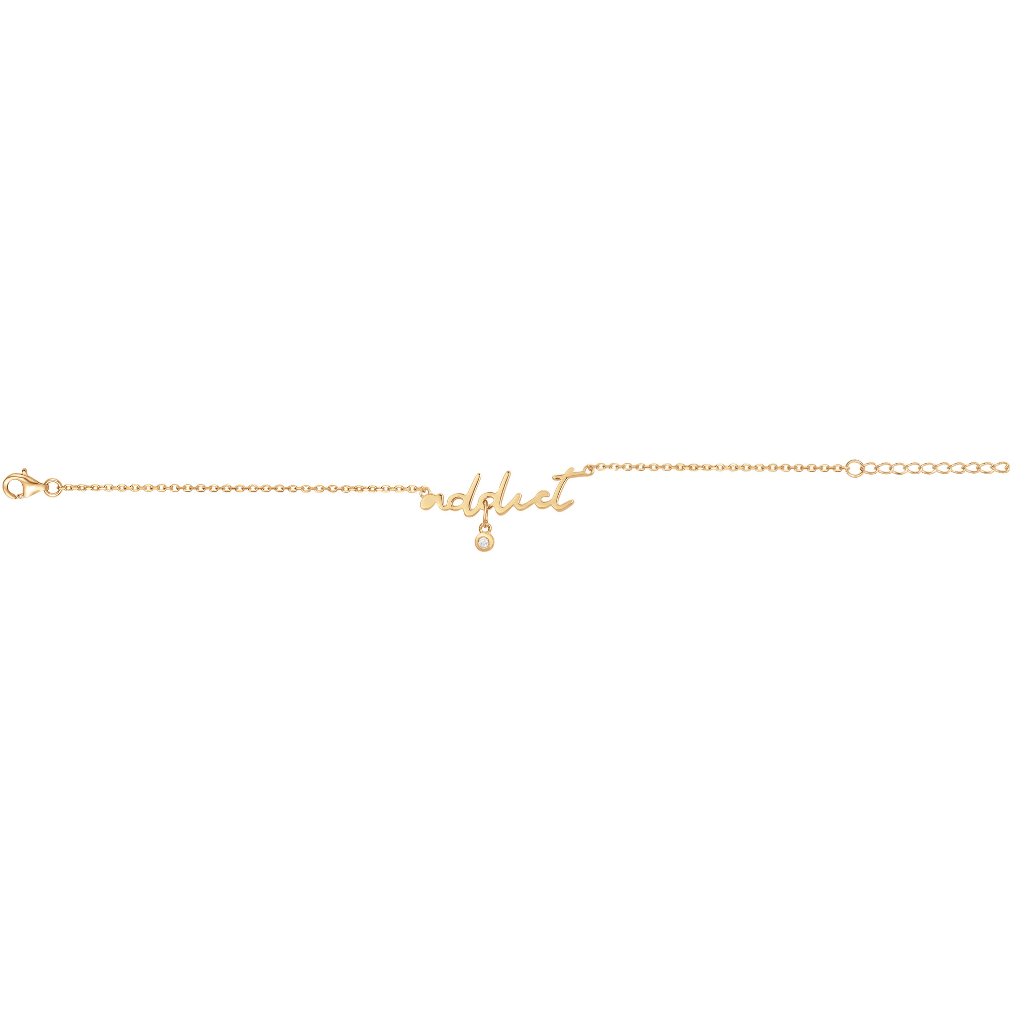 Bracelet plaqué or 750 millièmes jaune Femme La Garçonne Diamant