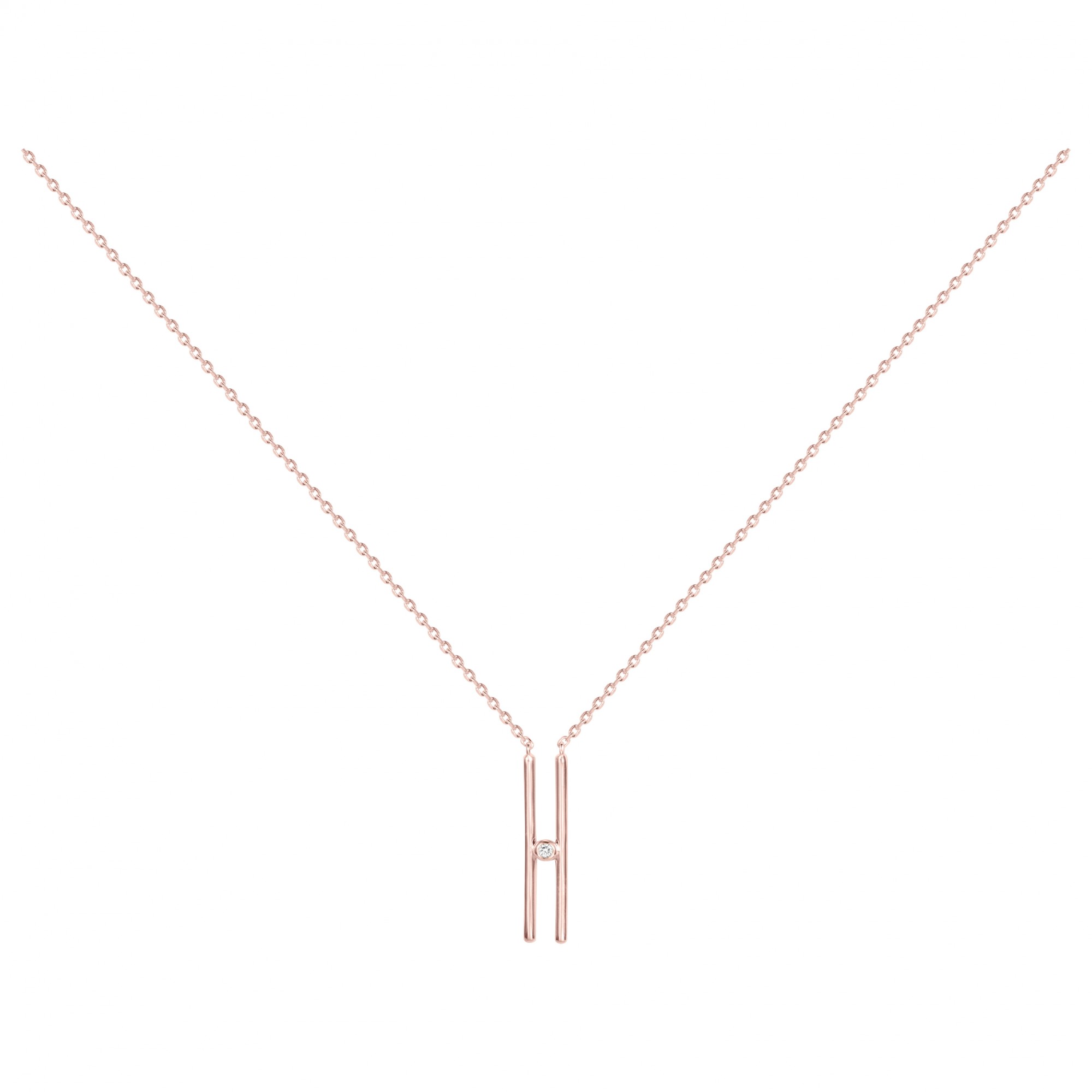 Collier plaqué or 750 millièmes Femme La Garçonne Diamant
