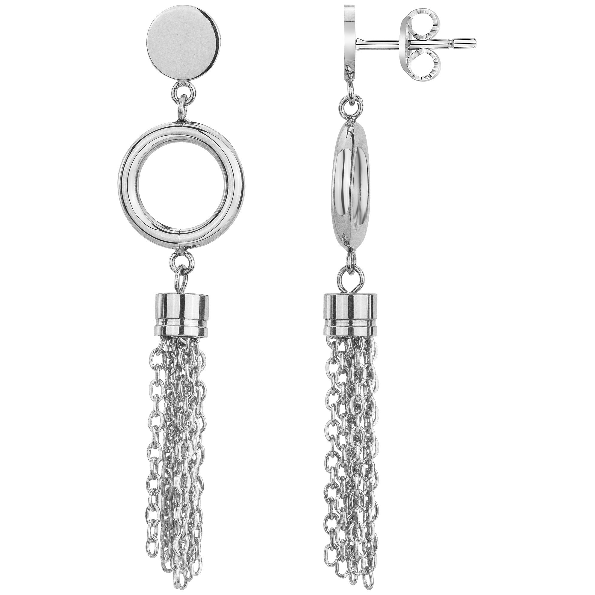 Boucles d'oreilles Louise Phebus Femme en Acier