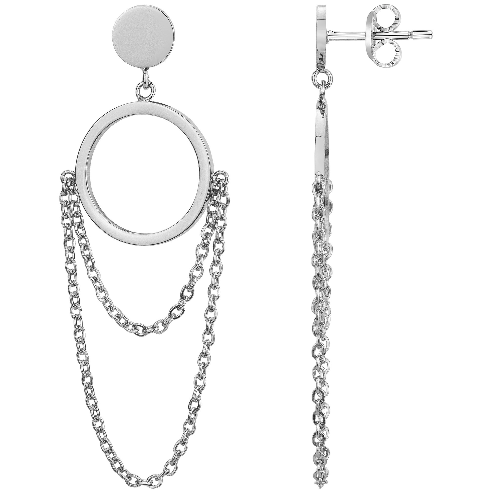 Boucles d'oreilles Solen Phebus Femme en Acier