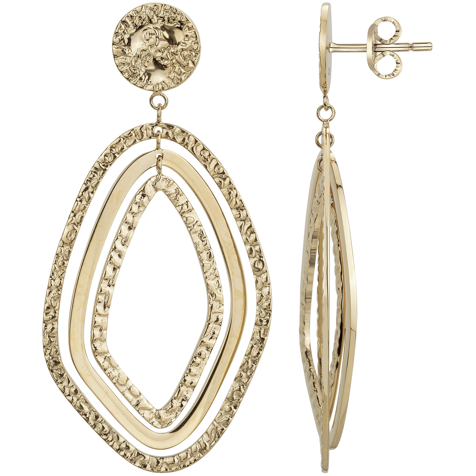 Boucles d'oreilles Lyra Phebus Femme en Acier