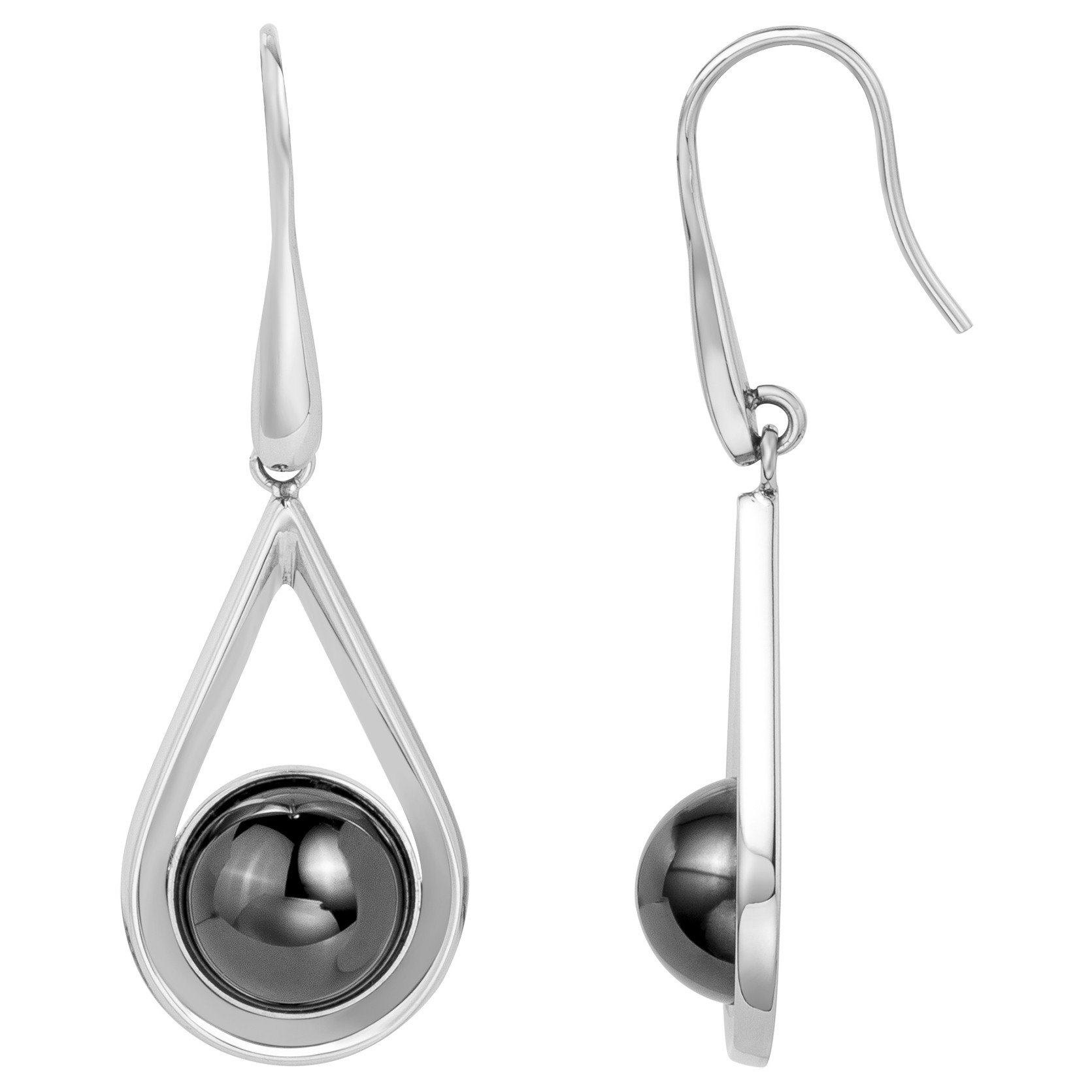 Boucles d'oreilles Caroline Phebus Femme en Acier