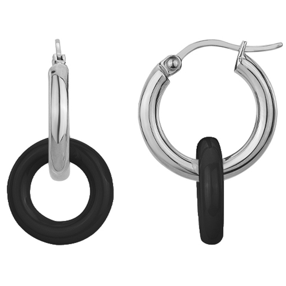 Boucles d'oreilles Jessie Phebus Femme en Acier