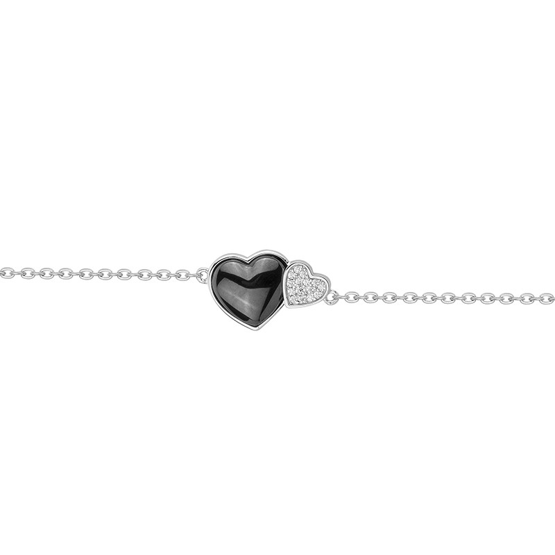 Bracelet Obsidienne Phebus Femme en Argent
