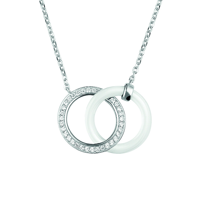 Collier Émail Phebus Femme en Argent