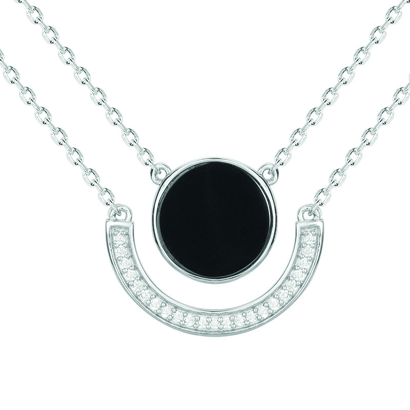 Collier Éclat Phebus Femme en Argent