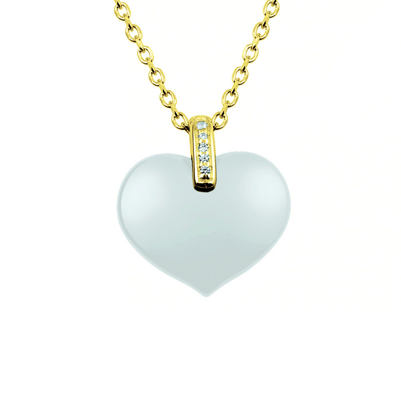 Collier Biscuit Phebus Femme en Plaqué Or