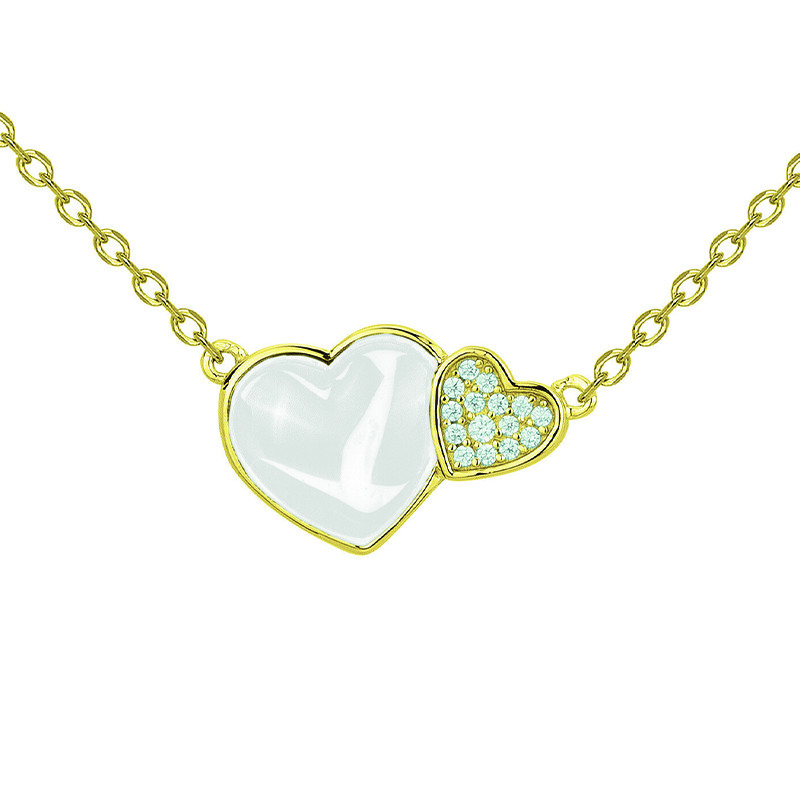 Collier Flamme Phebus Femme en Plaqué Or