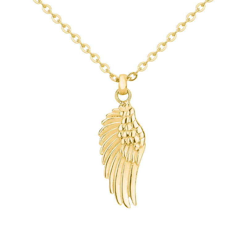 Collier Coliier Aile Doré Phebus Homme en Acier