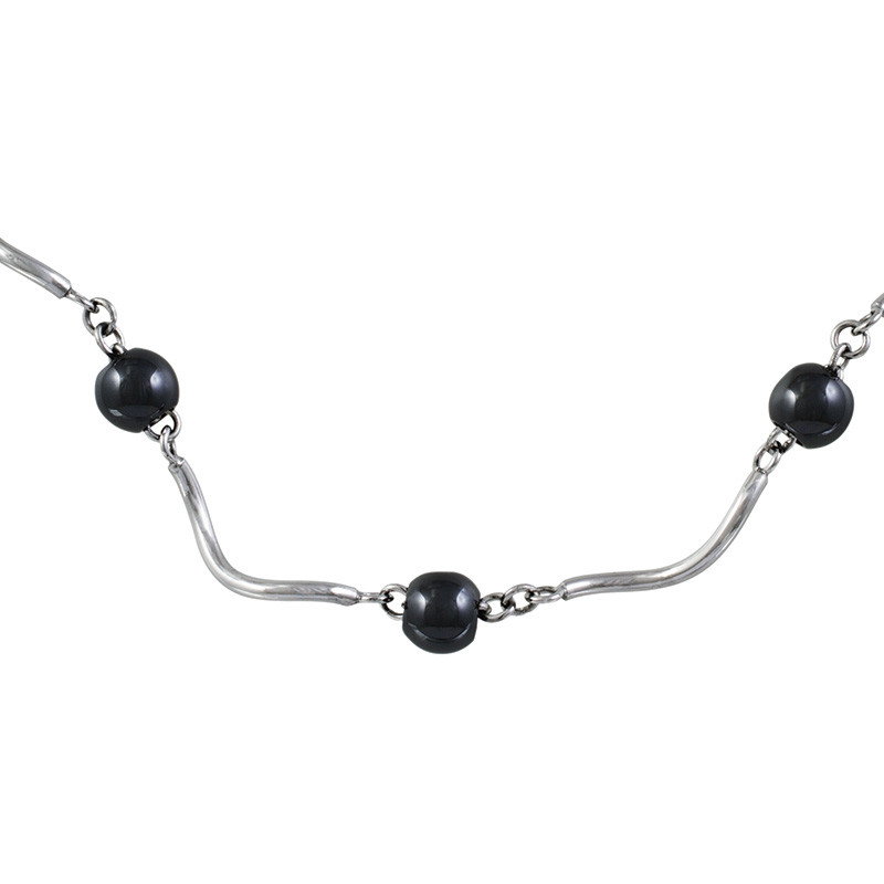 Collier Violet Phebus Femme en Acier